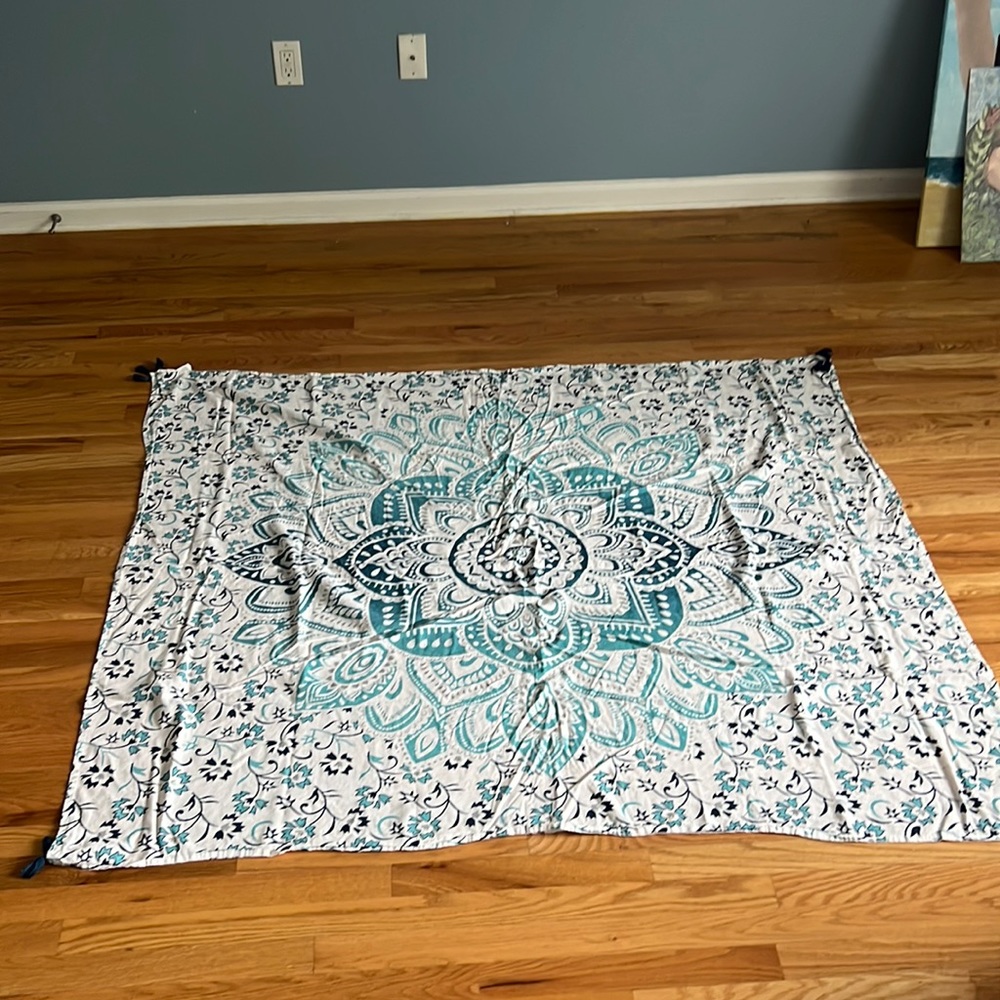 Blue tapestry